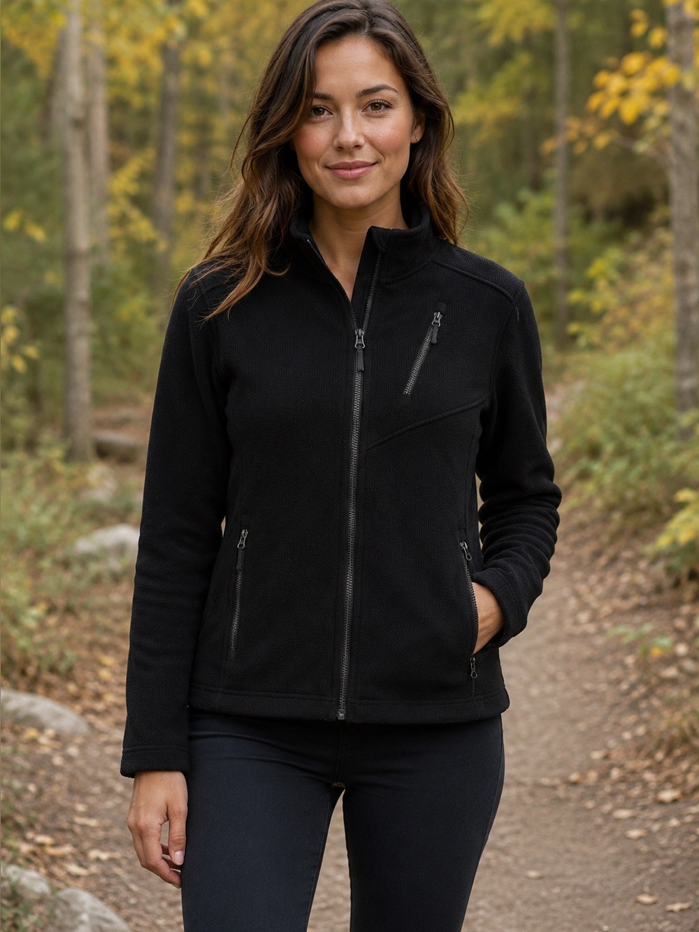Pacific Trail Women’s Small Black Full Zip  Jacket